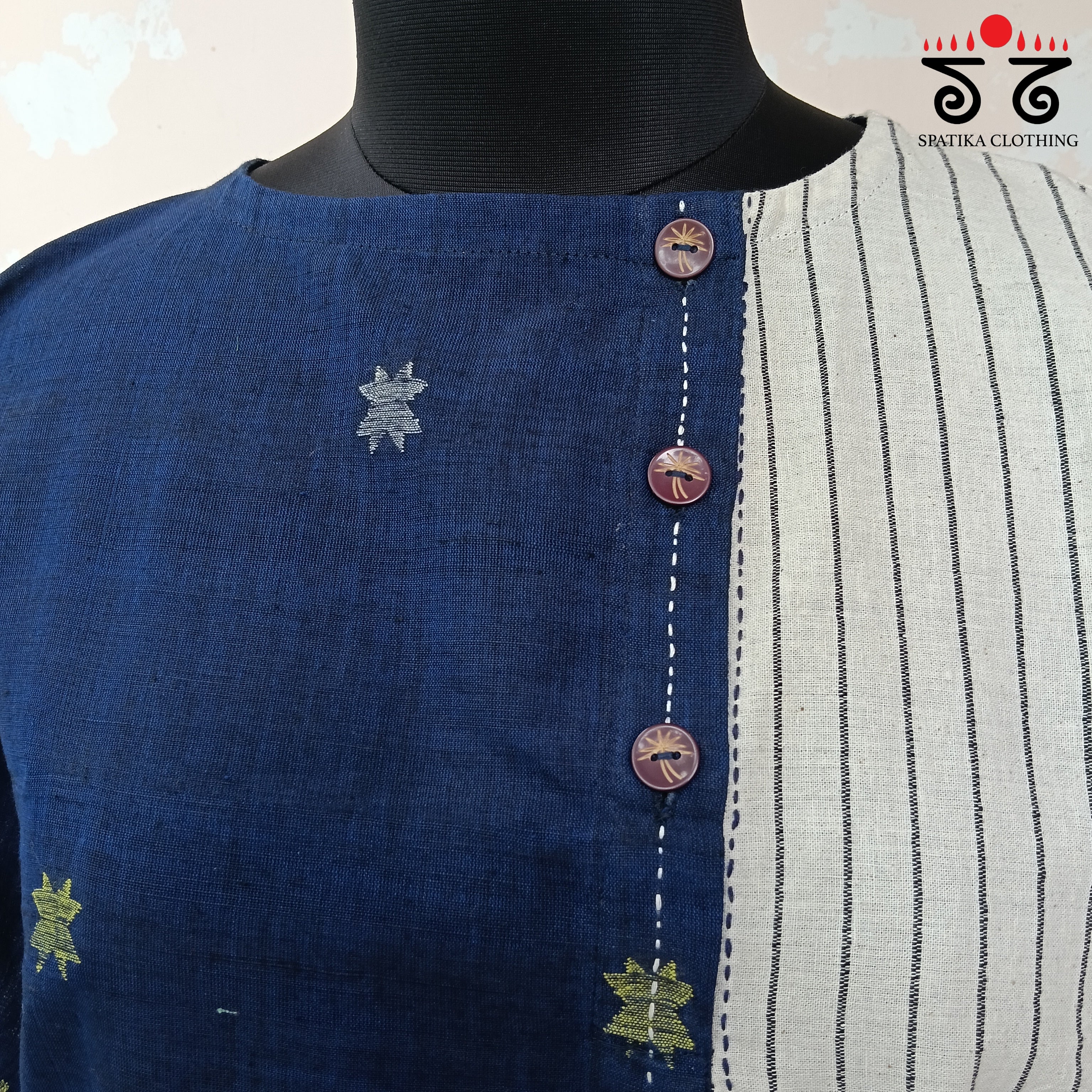 Anti - Fit Jamdhani Tunic