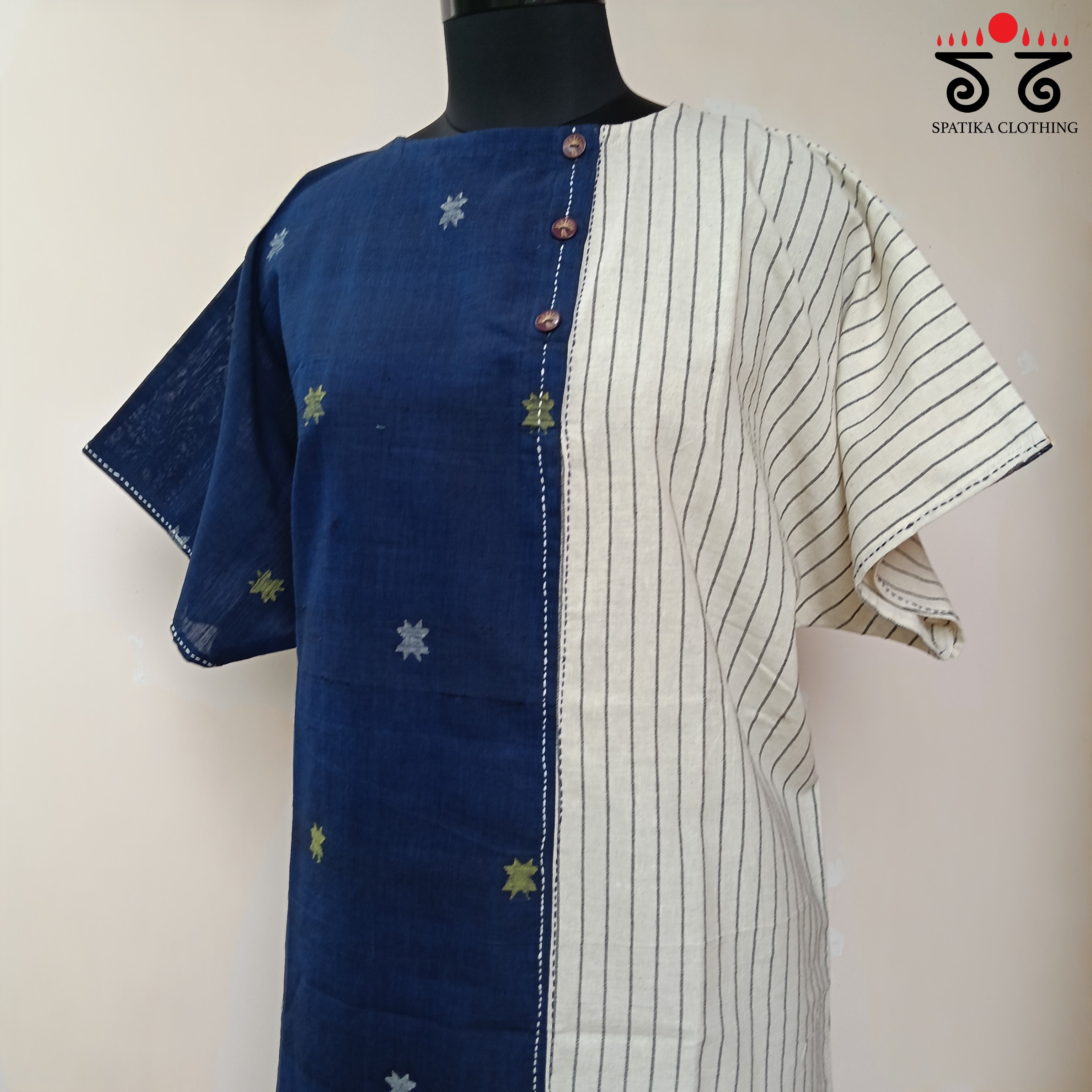Anti - Fit Jamdhani Tunic