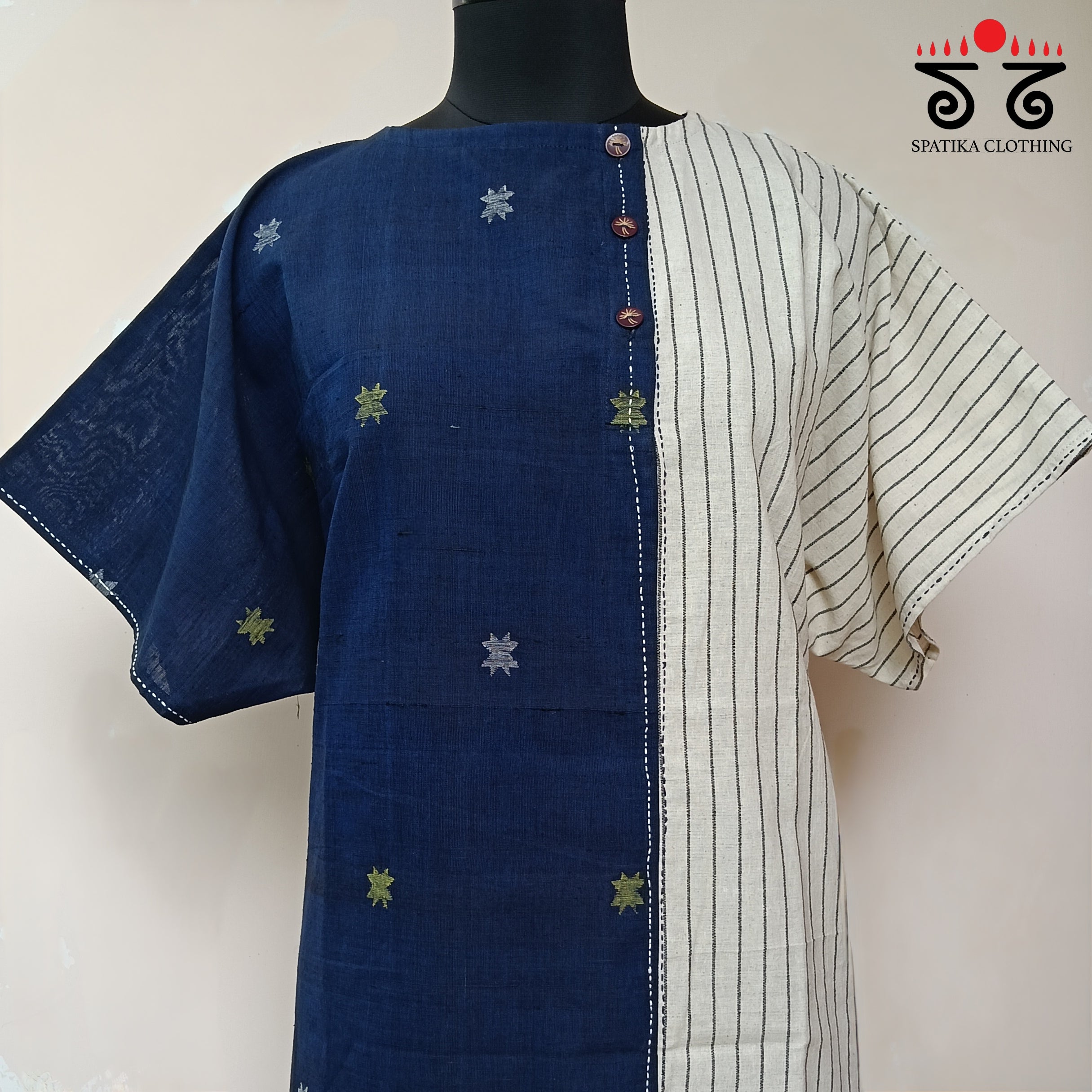 Anti - Fit Jamdhani Tunic
