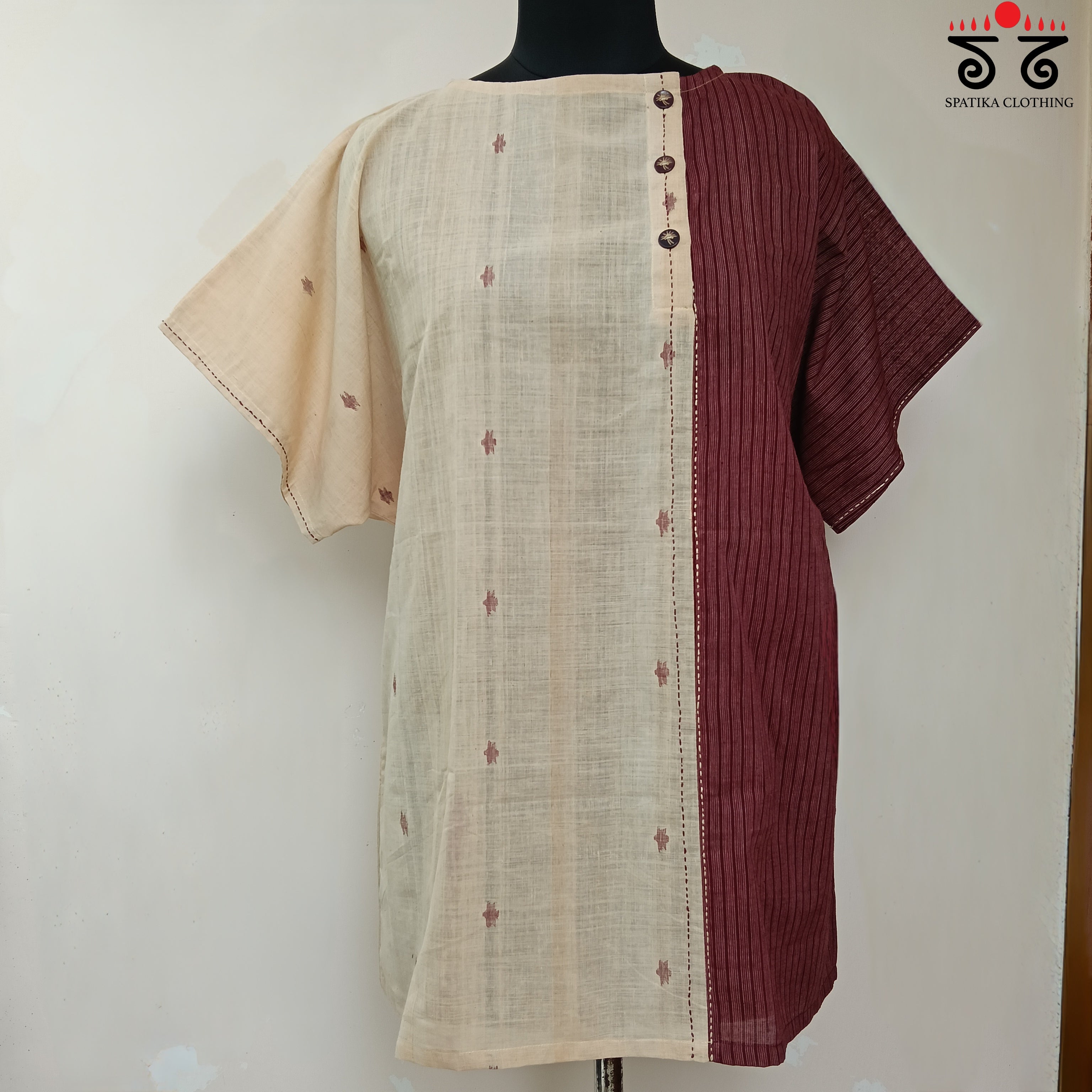 Anti - Fit Jamdhani Tunic