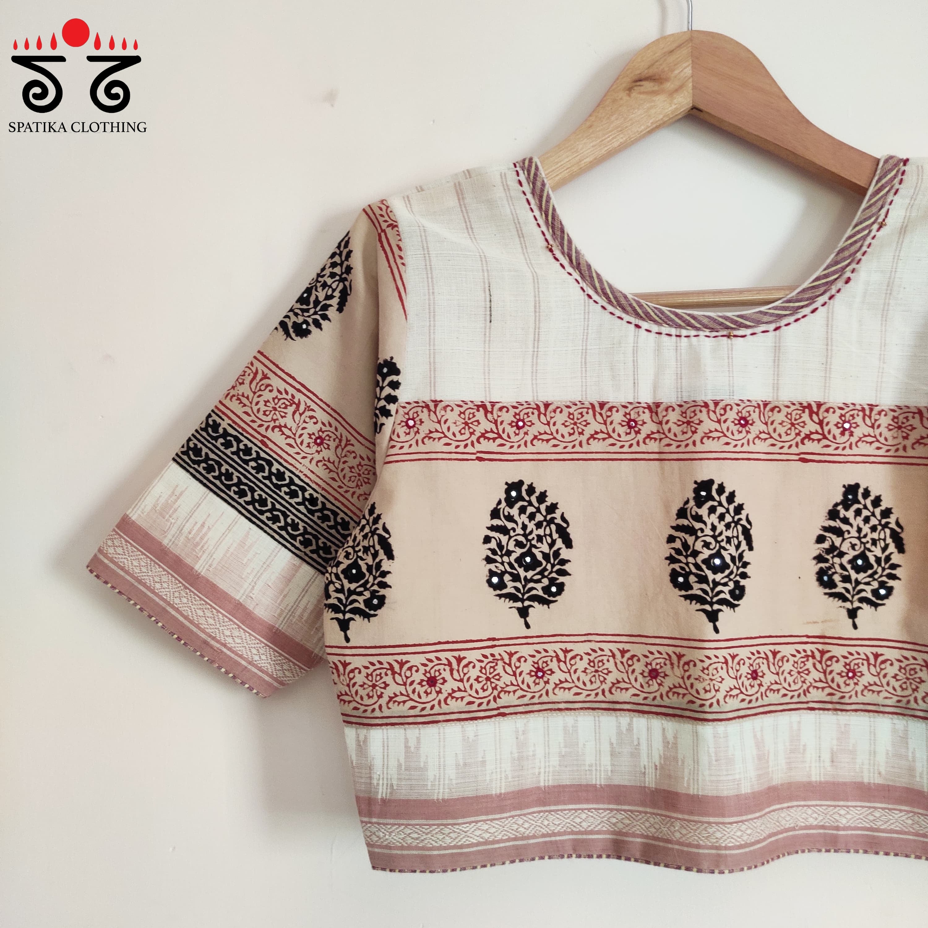 Ponduru Bagru - Handcrafted Blouse