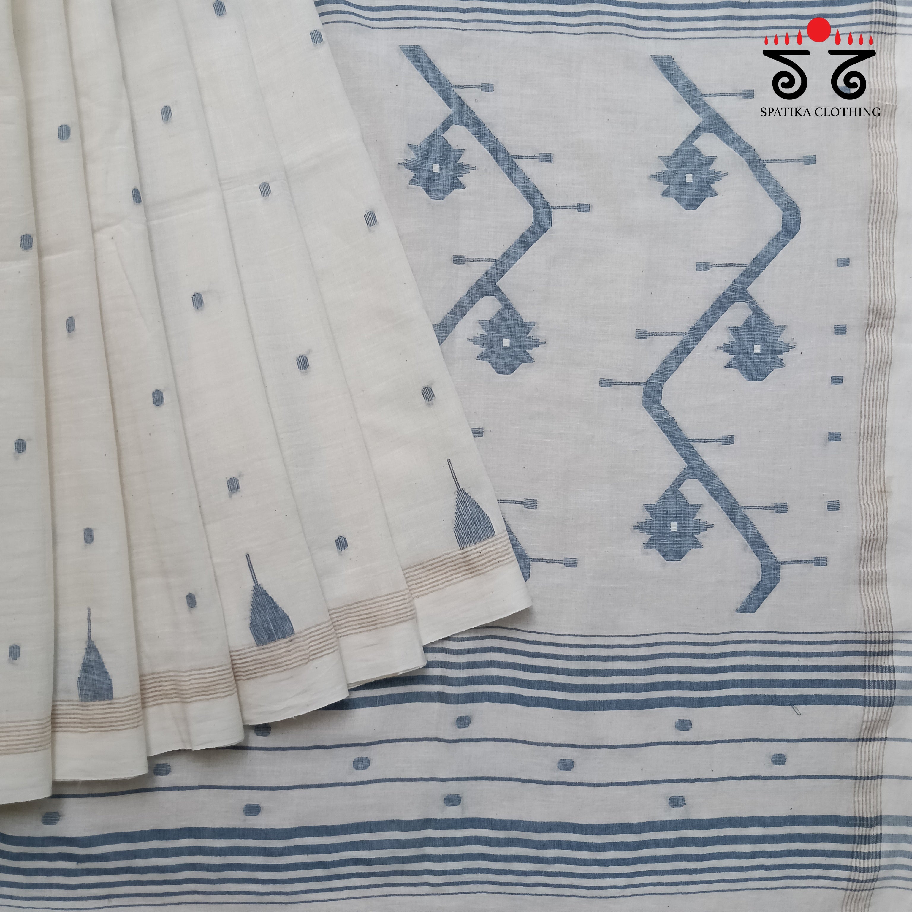 Jamdhani Bengal Cotton Saree