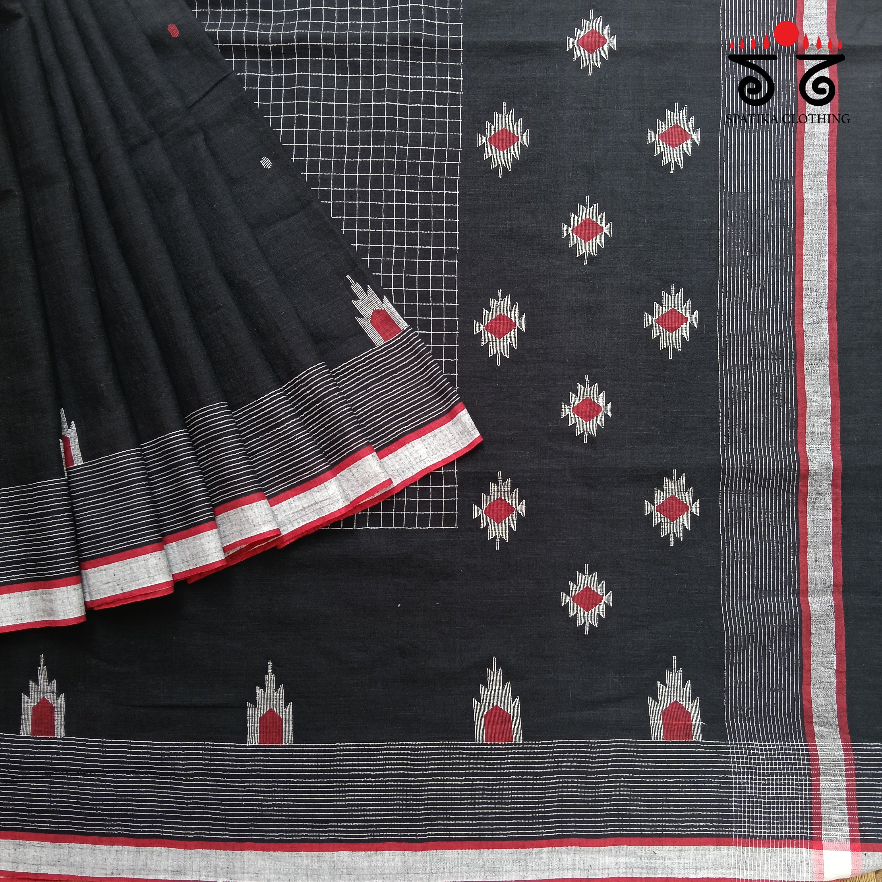 Jamdhani Bengal Cotton Saree