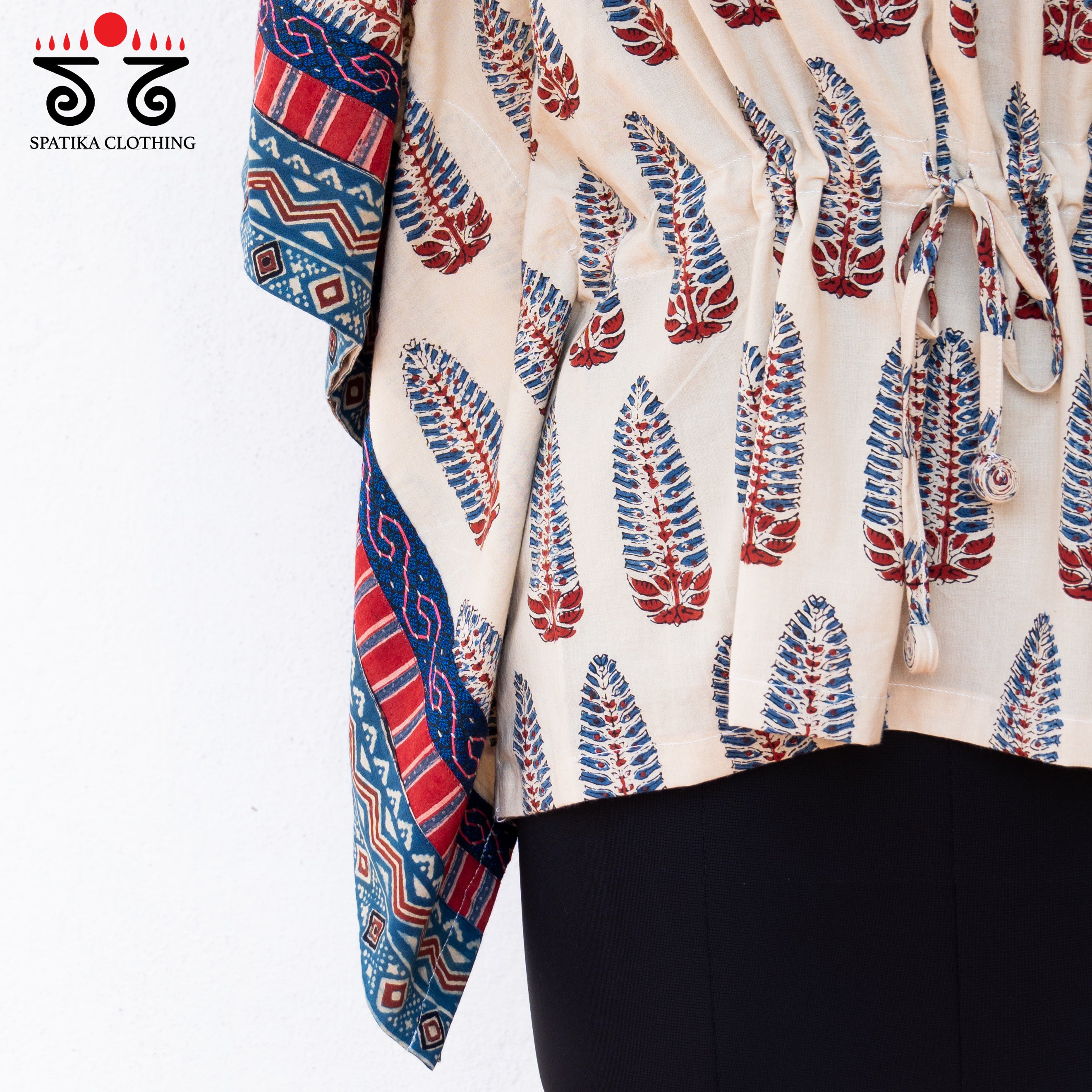 Hand-embroidered Kaftan Top