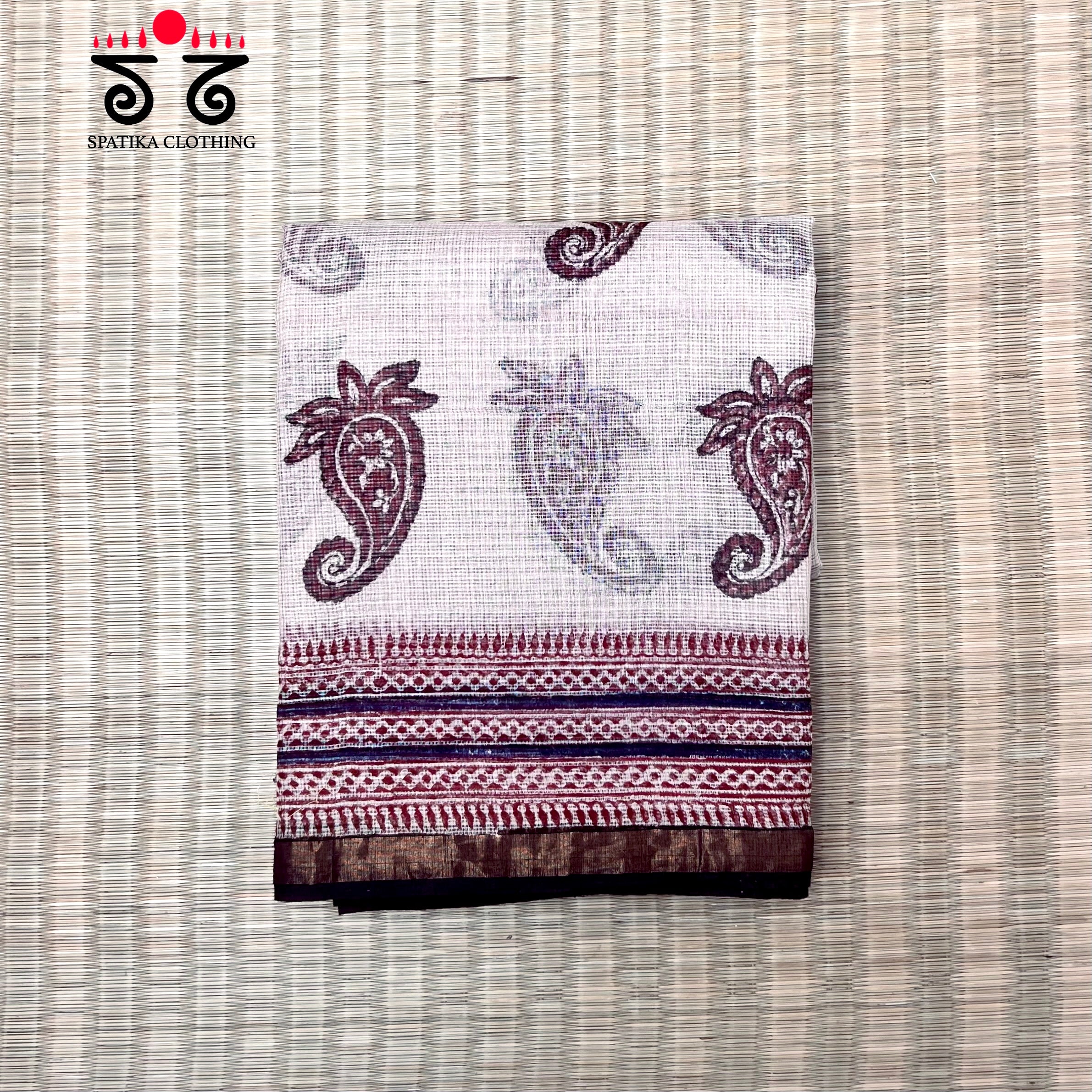 Kota Cotton Saree with Zari Border