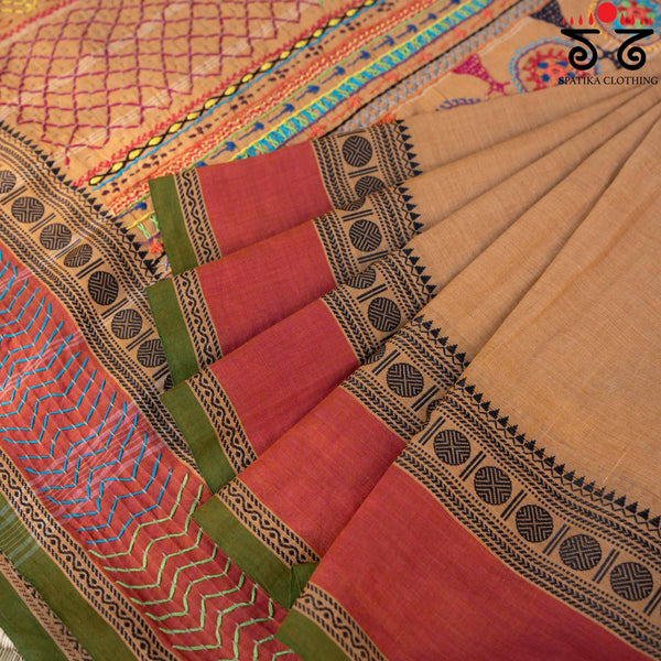 Lambani on Chettinad Cotton Saree