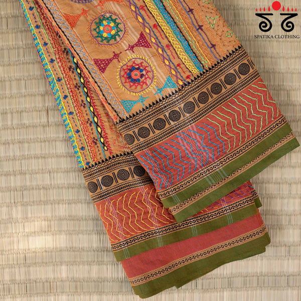 Lambani on Chettinad Cotton Saree