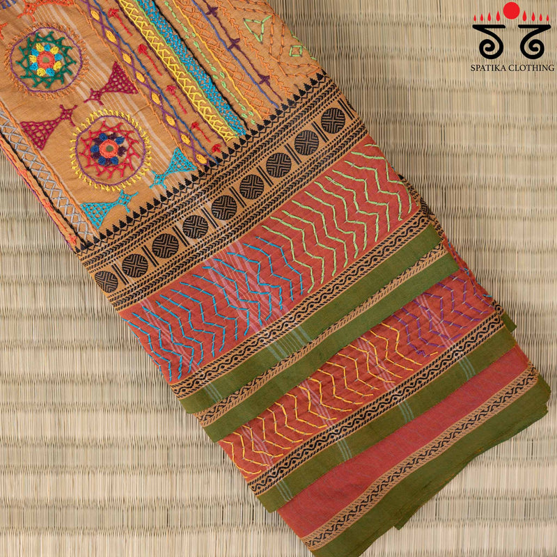 Lambani on Chettinad Cotton Saree