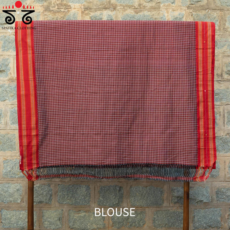 Kunbi Hand - Embroidered Saree
