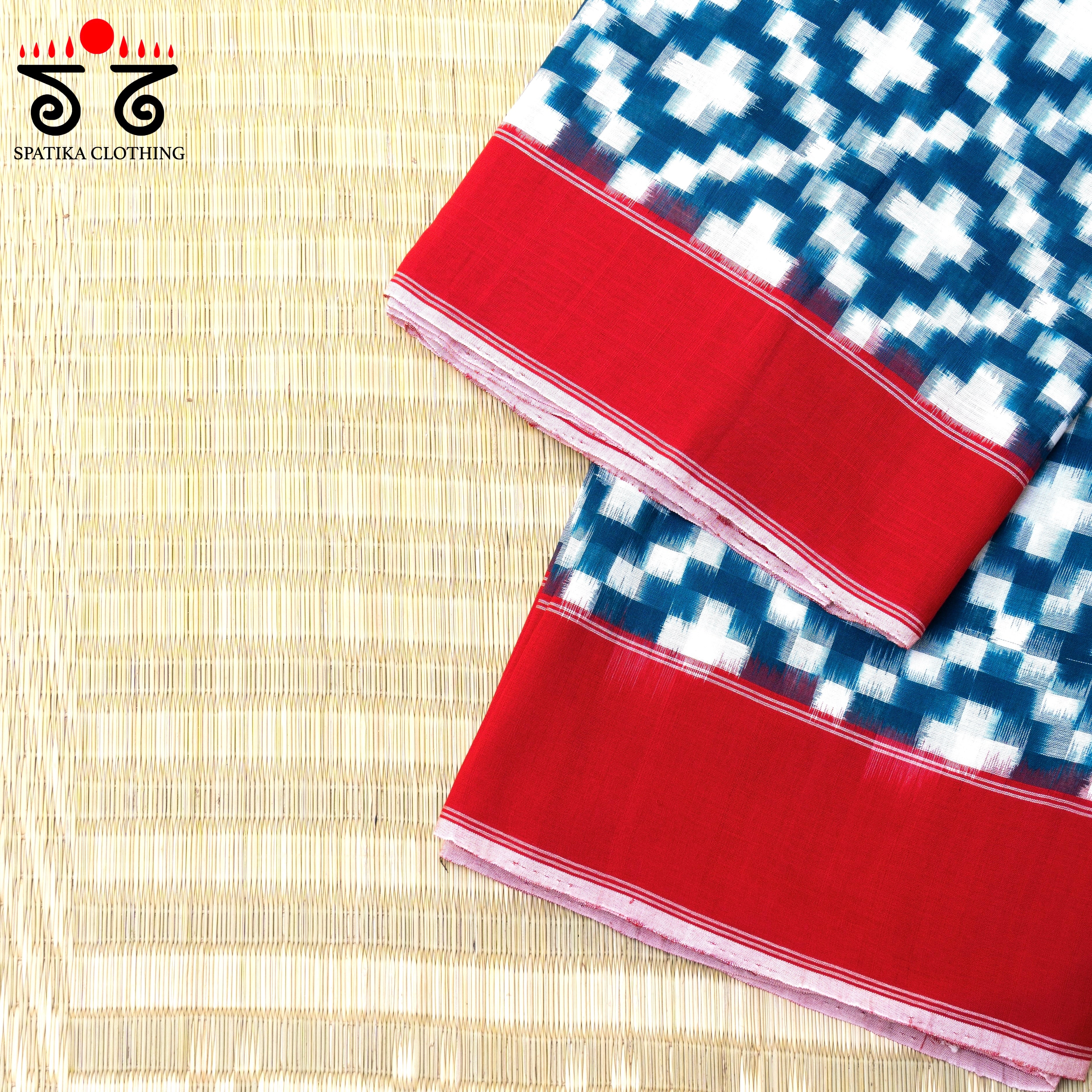 Telia Rumal Ikat Cotton Saree