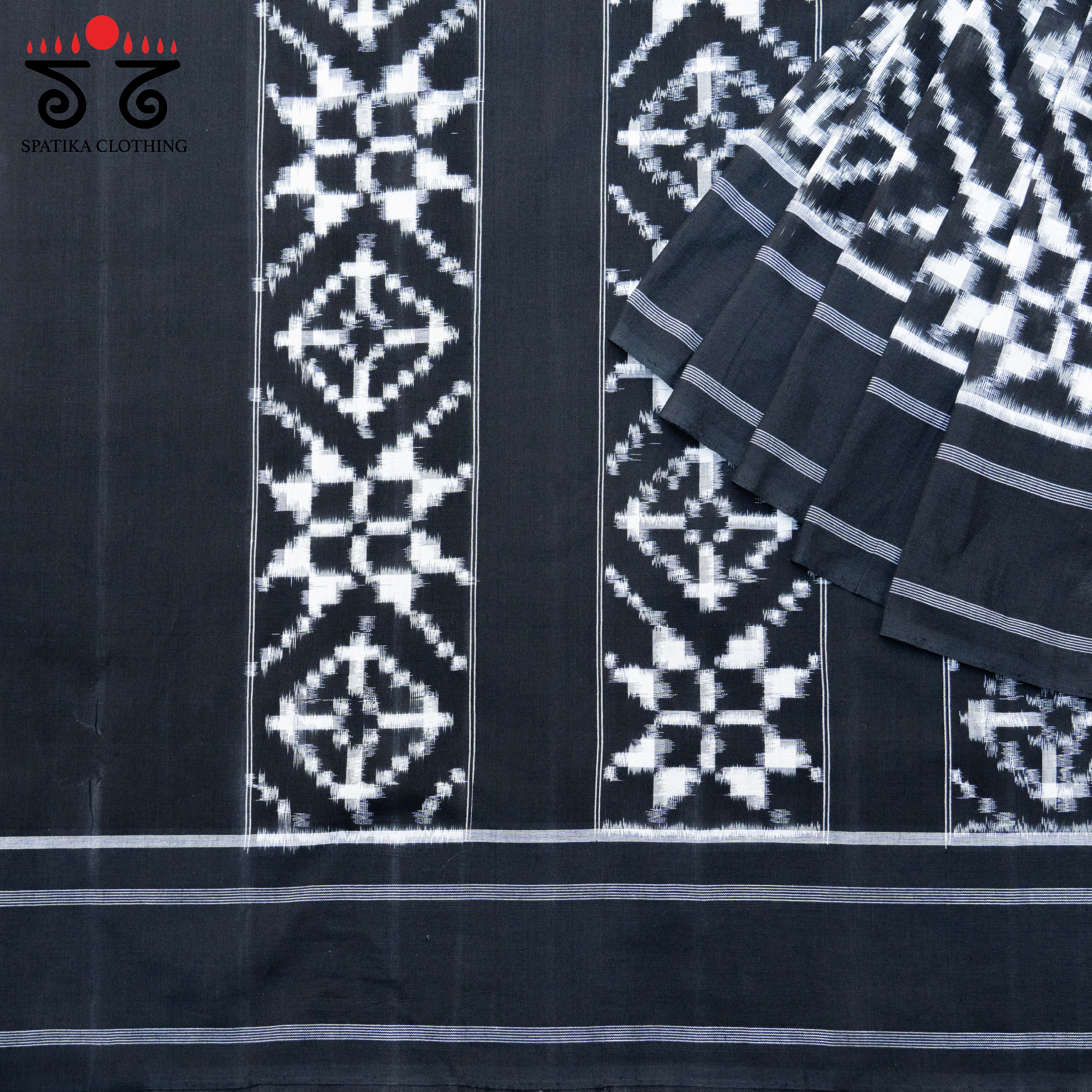 Telia Rumal Ikat Cotton Saree