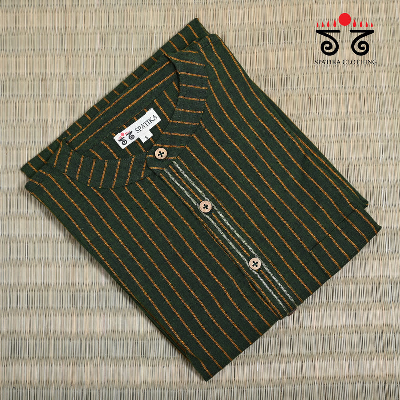 Men's Handwoven Cotton Long Kurta