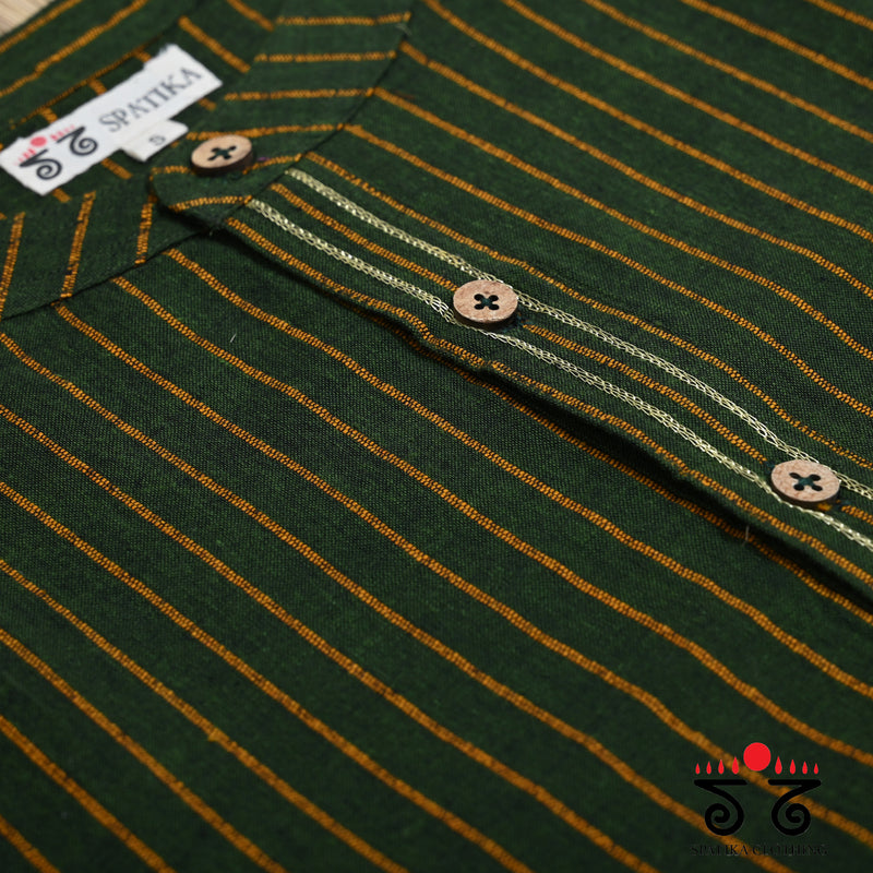 Men's Handwoven Cotton Long Kurta