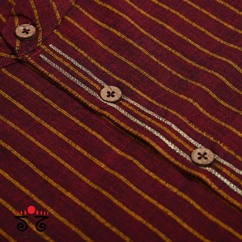 Men's Handwoven Cotton Long Kurta