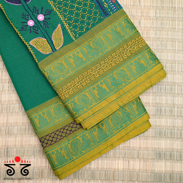 Lambani on Chettinad Cotton Saree