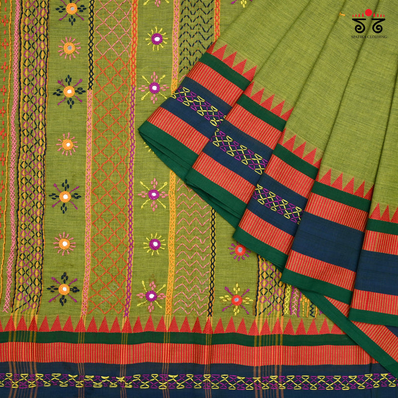 Lambani on Chettinad Cotton Saree