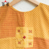 Dots & Stripes - Sleeveless Blouses in Ajrak