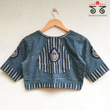 Inlay & Yoke Handcrafted Blouse in Natural Dyes