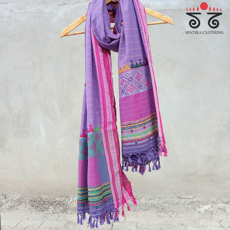 Lambani Hand - Embroidery on Ilkal Dupatta