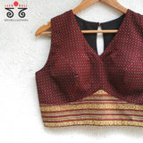 Khun - Ajrak Padded Sleeveless Blouse