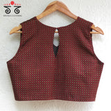 Khun - Ajrak Padded Sleeveless Blouse