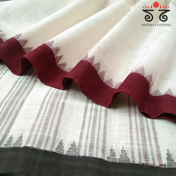 Ponduru Handspun Cotton Saree With Special Blouse Fabric