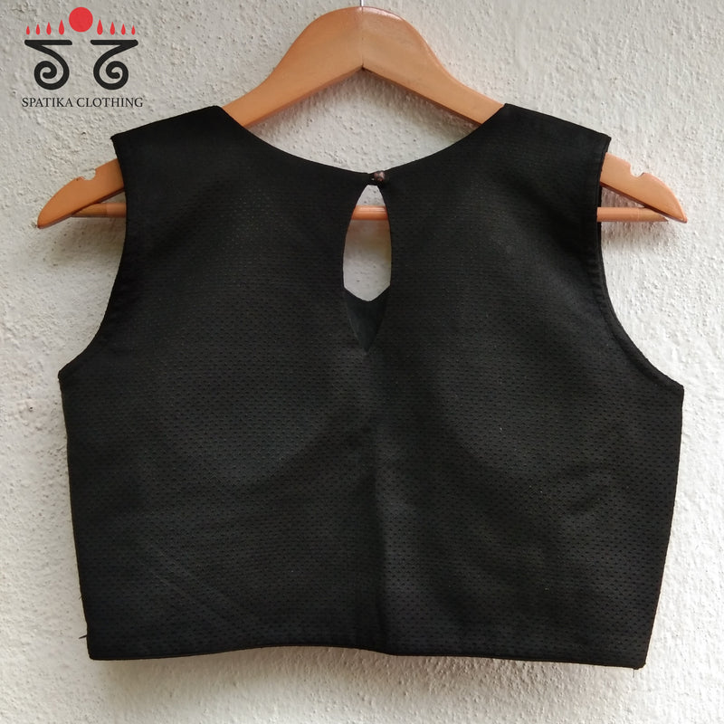 Khun - Ajrak Padded Sleeveless Blouse