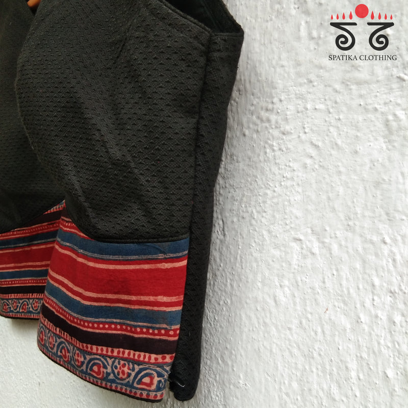 Khun - Ajrak Padded Sleeveless Blouse