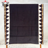 Monochrome Maheshwari Saree