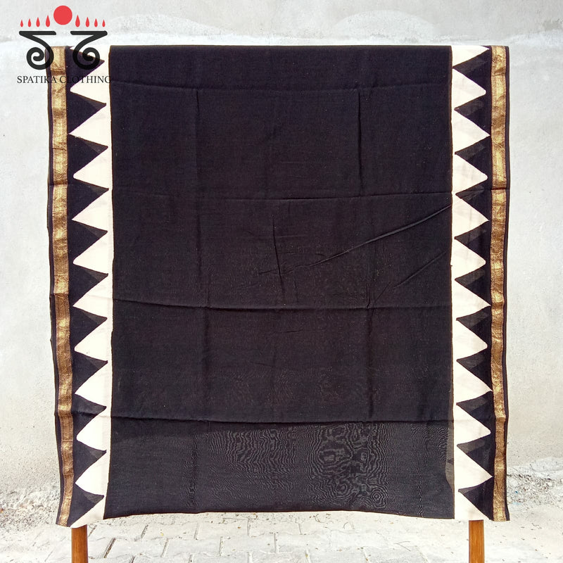 Monochrome Maheshwari Saree