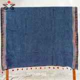 Ajrak Indigo Pichwai Saree