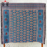 Ajrak Indigo Pichwai Saree