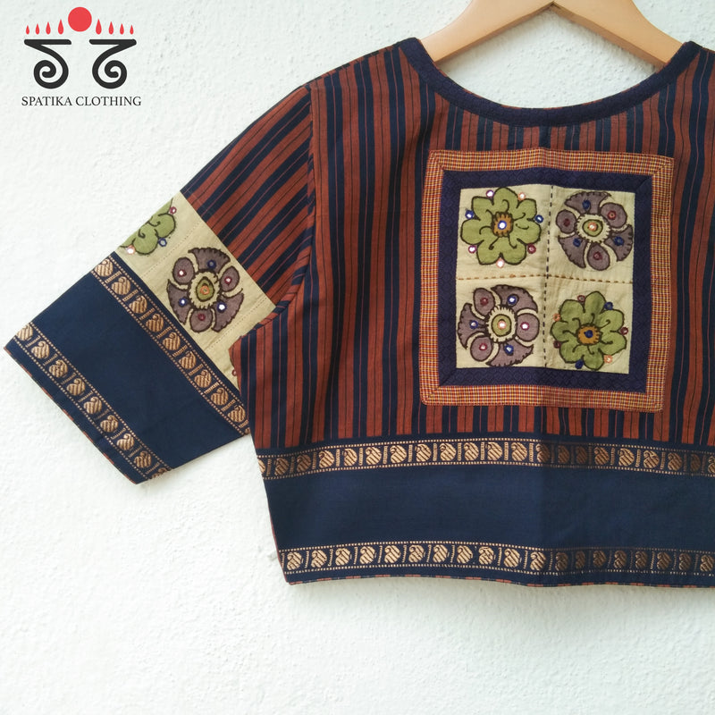 Chettinad Cotton - Pen Kalamkari Blouse