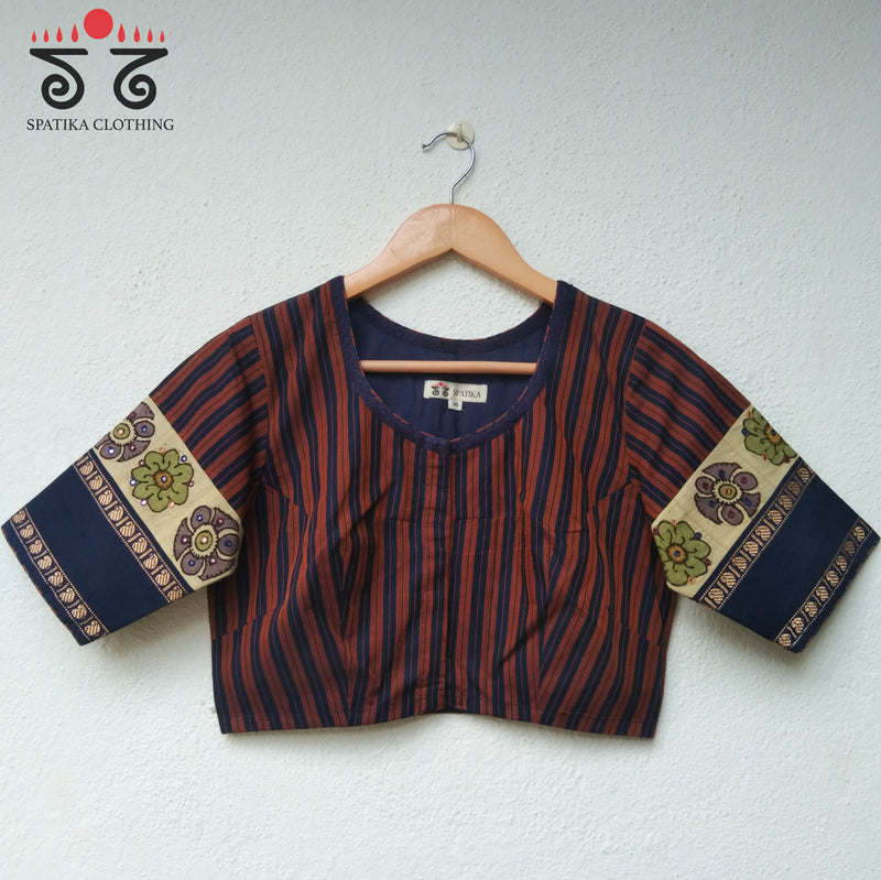 Chettinad Cotton - Pen Kalamkari Blouse