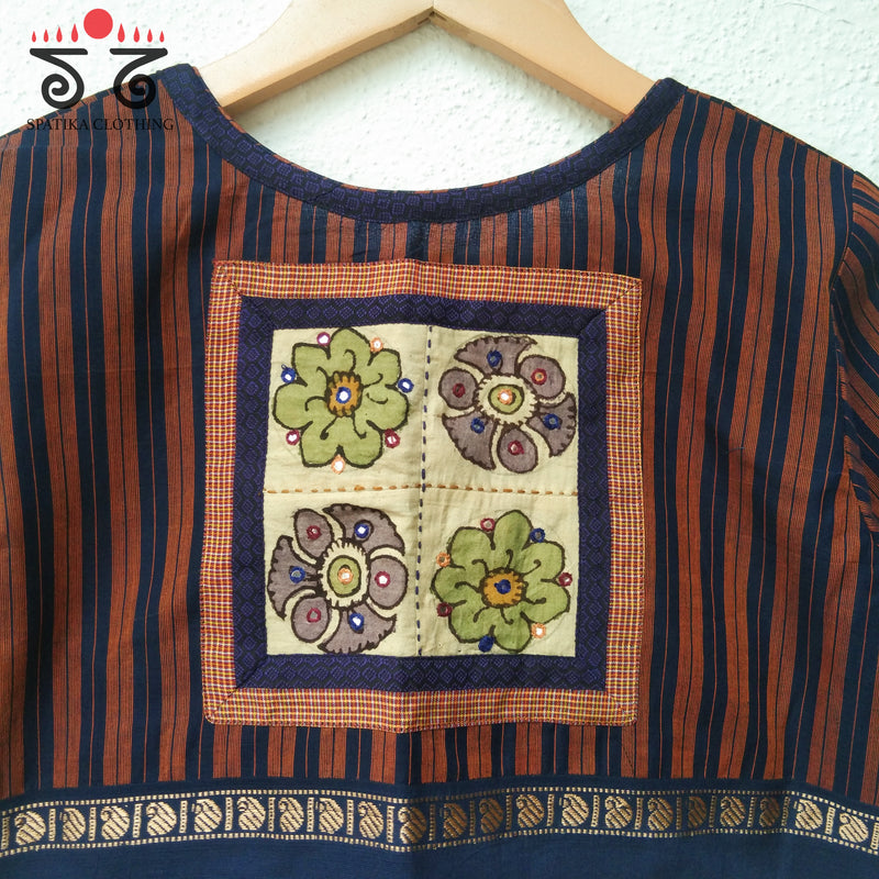 Chettinad Cotton - Pen Kalamkari Blouse