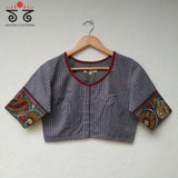 The Striped Pen Kalamkari Blouse