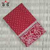 Ajrak Kalamkari Hand Embroidered Blouse Fabric