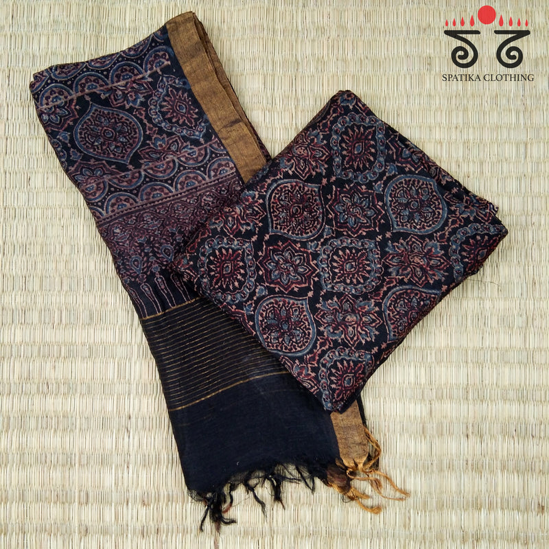 Ajrak Linen - Fabric Set Of 2