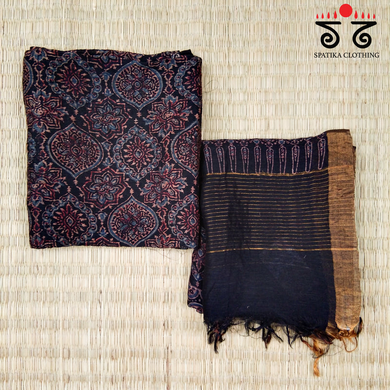 Ajrak Linen - Fabric Set Of 2