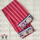 Ajrak Kalamkari Hand Embroidered Blouse Fabric