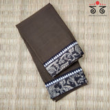 Solid Kalamkari Hand Embroidered Blouse Fabric
