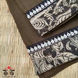 Solid Kalamkari Hand Embroidered Blouse Fabric
