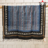 Ajrak on Linen Dupatta