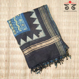 Ajrak on Linen Dupatta