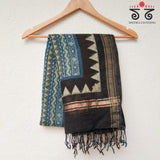 Ajrak on Linen Dupatta