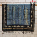 Ajrak on Linen Dupatta