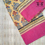 Ajrak Block Printed Blouse Fabric