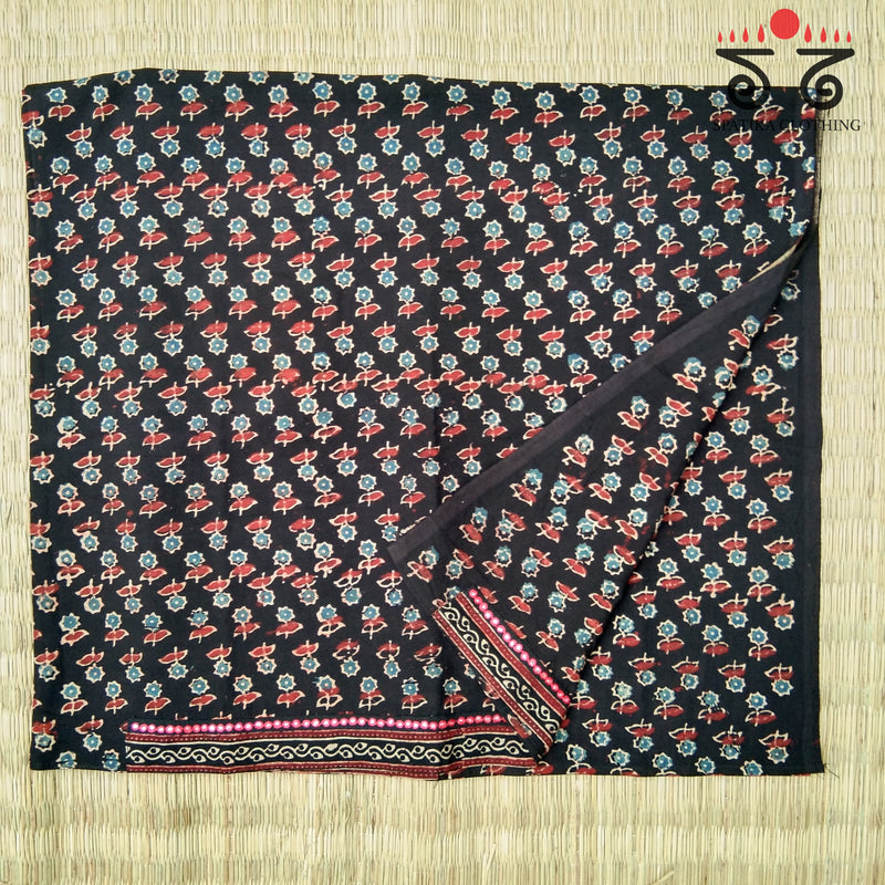 Ajrak Hand Embroidered Blouse Fabric