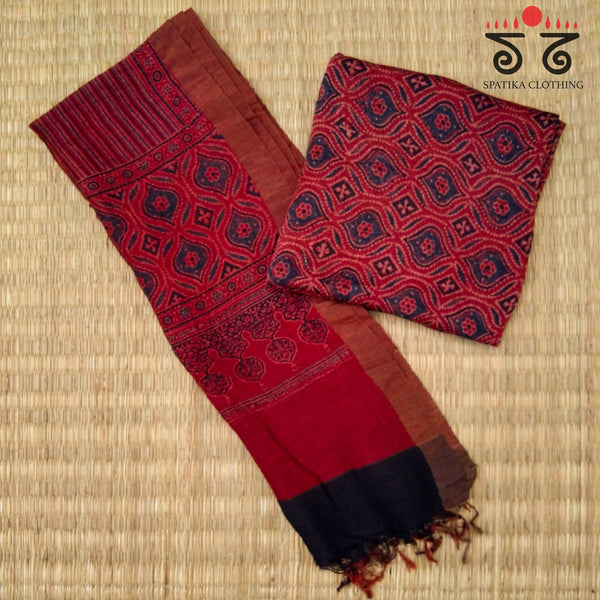 Ajrak Linen - Fabric Set Of 2