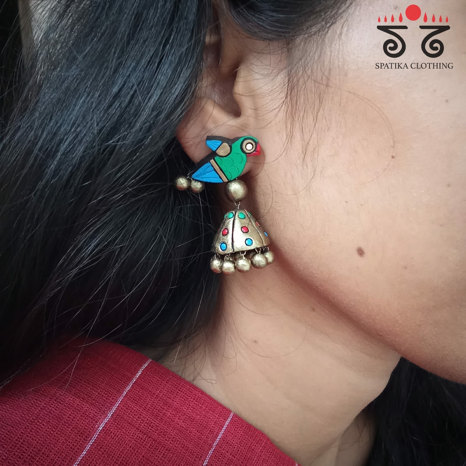 The Kili Jhumka - Terracotta